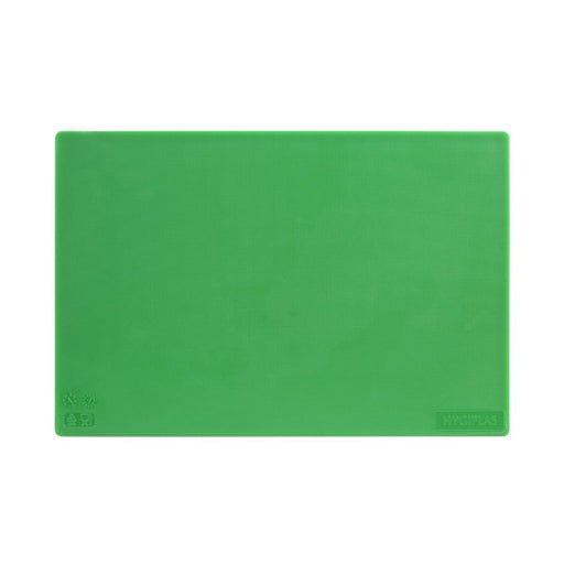 Hygiplas Low Density Antibacterial Chopping Board Green 450x300x10mm Hygiplas