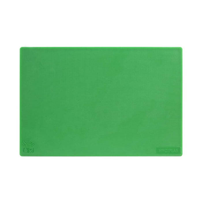 Hygiplas Low Density Antibacterial Chopping Board Green 450x300x10mm Hygiplas