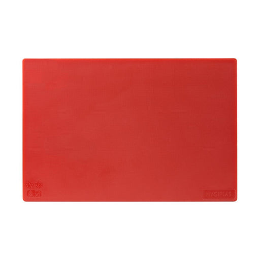 Hygiplas Low Density Antibacterial Chopping Board Red 450x300x10mm Hygiplas