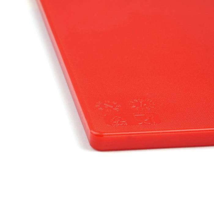 Hygiplas Low Density Antibacterial Chopping Board Red 450x300x10mm Hygiplas