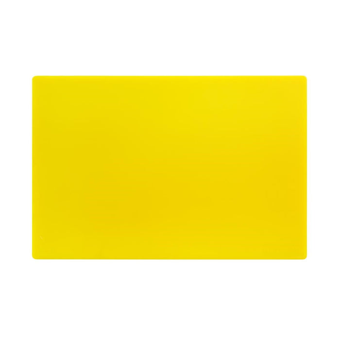 Hygiplas Low Density Antibacterial Chopping Board Yellow 450x300x10mm Hygiplas