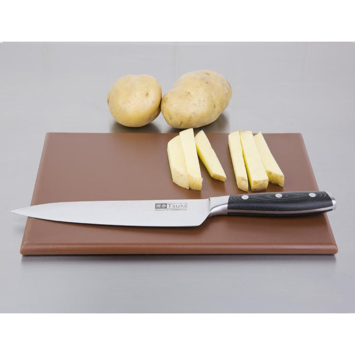 Hygiplas High Density Brown Chopping Board Small 305x229x12mm Hygiplas