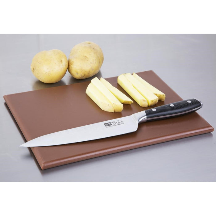 Hygiplas High Density Brown Chopping Board Small 305x229x12mm Hygiplas
