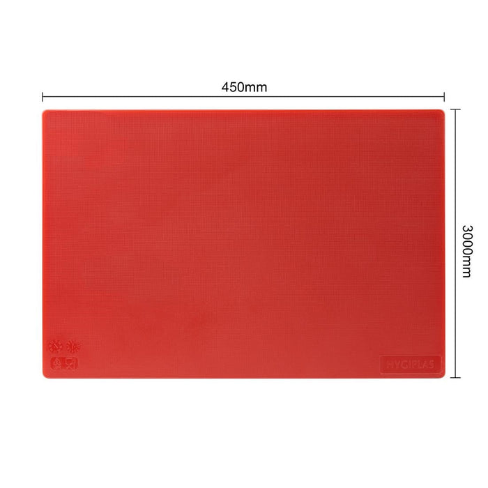 Hygiplas Low Density Antibacterial 6-Piece Chopping Board Set 450x300x10mm Hygiplas