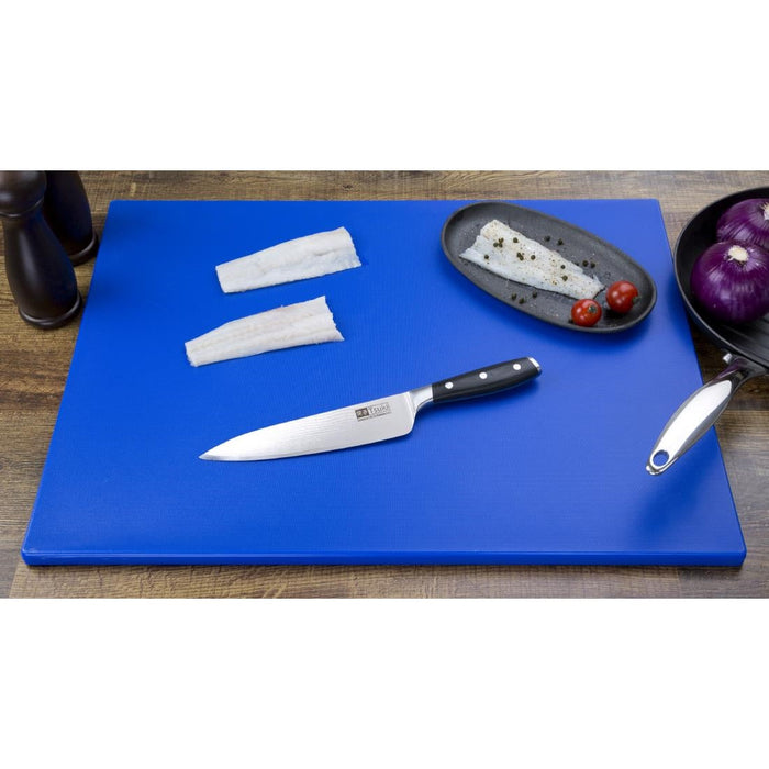 Hygiplas Thick Low Density Blue Chopping Board Large 600x450x20mm Hygiplas