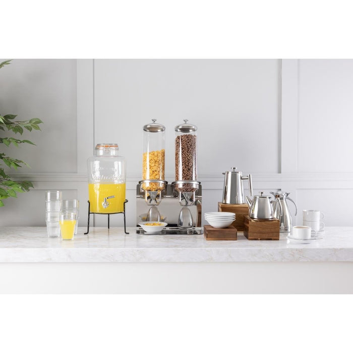 Olympia Conical Insulated Stainless Steel Teapot with Filter 600ml Olympia