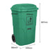Jantex Wheelie Bin Green 120Ltr Jantex