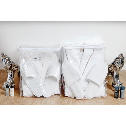 Mitre Comfort Langley Bathrobe and Slipper Set with Storage Bag Large Mitre Comfort