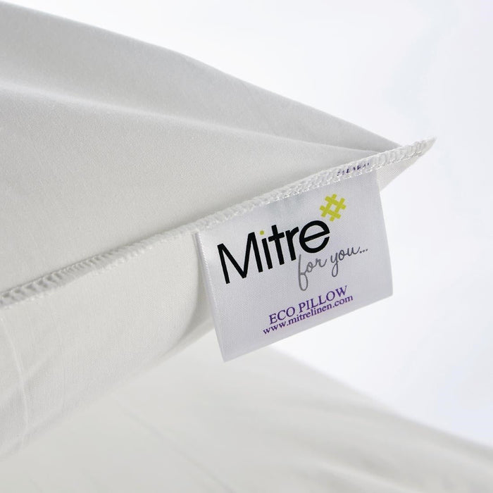 Eco Recycled Hollowfibre Pillow Soft Mitre Eco