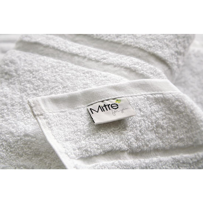 Eco Towel White Face Cloth 30x30cm (10 Pack) Mitre Eco