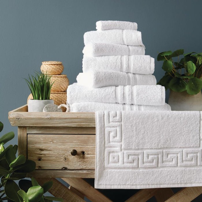 Eco Towel White Face Cloth 30x30cm (10 Pack) Mitre Eco