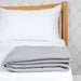 Comfort Fleece Blanket Grey Mitre Comfort