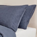 Essentials Skye rev pillowcase stripe - Navy -  Housewife 48x75cm (PAIR)