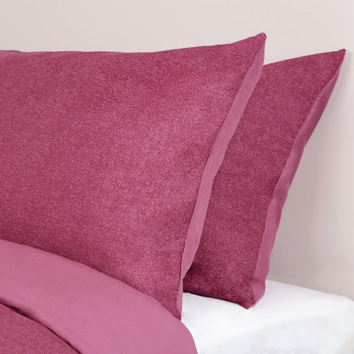 Essentials Skye rev pillowcase stripe - Plum -  Housewife 48x75cm (PAIR)