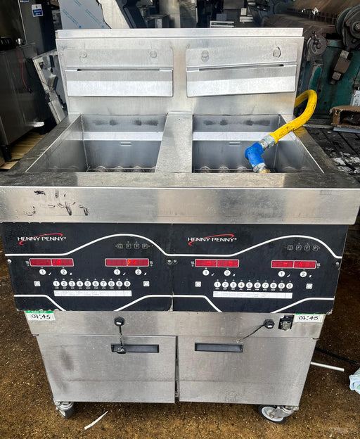 Henny Penny Chips Fryer Evolution Elite EEG-242 Double Tank Gas - Refurbished Canmac Refurbished