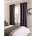 Comfort Tundra Tape Top Curtains Pewter 130 x 183cm Mitre Comfort