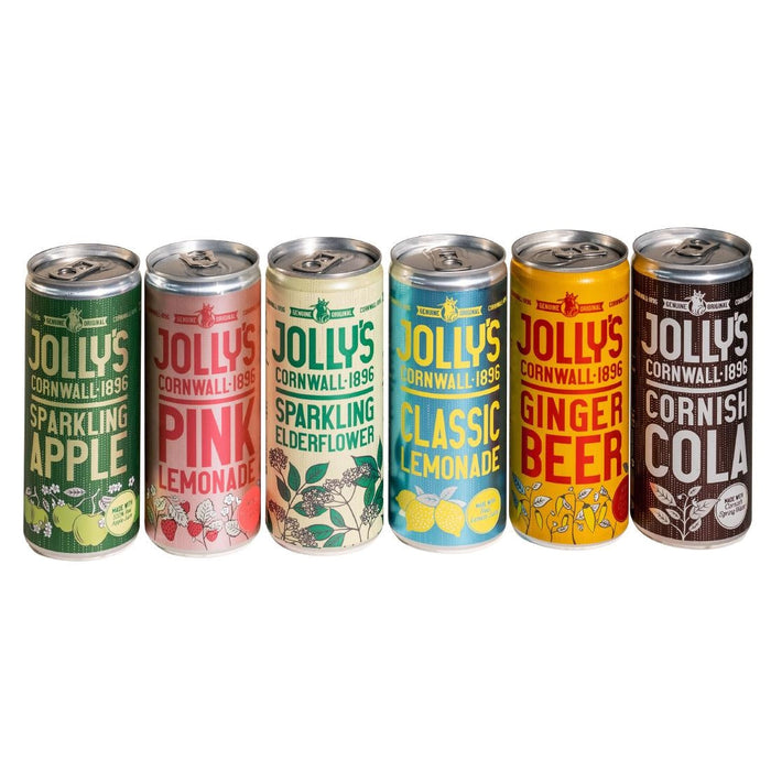 Jolly's Cornish Classic Lemonade Cans 250ml (24 Pack) Jolly's