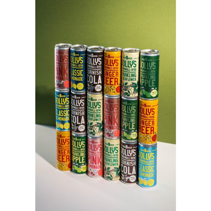Jolly's Cornish Sparkling Elderflower Cans 250ml (24 Pack) Jolly's