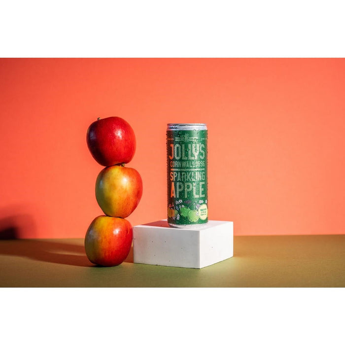 Jolly's Cornish Sparkling Apple Juice Cans 250ml (24 Pack) Jolly's
