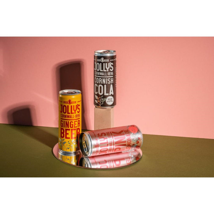 Jolly's Cornish Pink Lemonade Cans 250ml (24 Pack) Jolly's