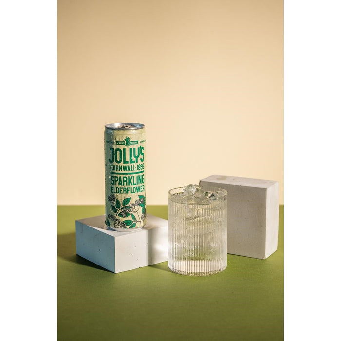 Jolly's Cornish Sparkling Elderflower Cans 250ml (24 Pack) Jolly's