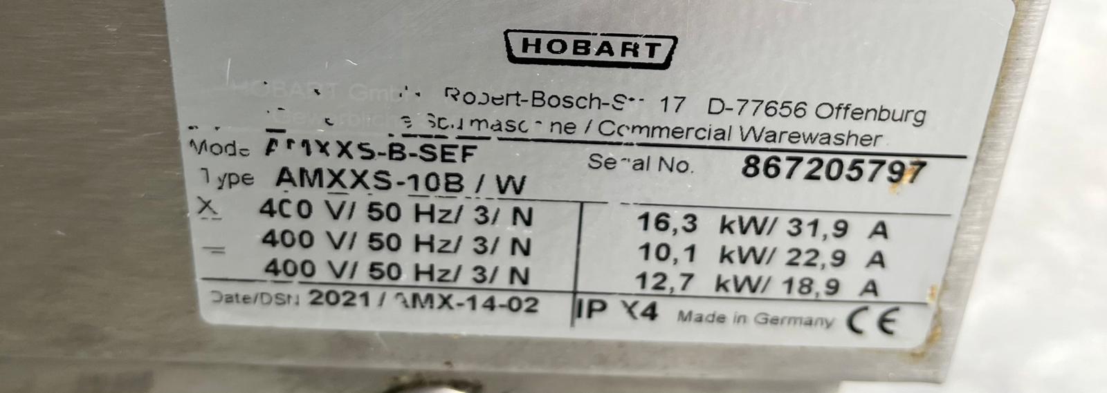 Commercial Hobart AMXX-S10B Dishwasher Passthrough-Refurbished Canmac Refurbished