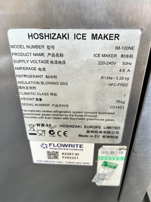 Hoshizaki IM-100 NE Cube Ice Maker - Refurbished