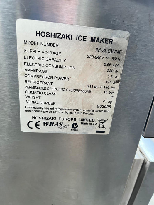 Hoshizaki Water Cooled Compact Ice Maker IM-30CWNE - Refusbished