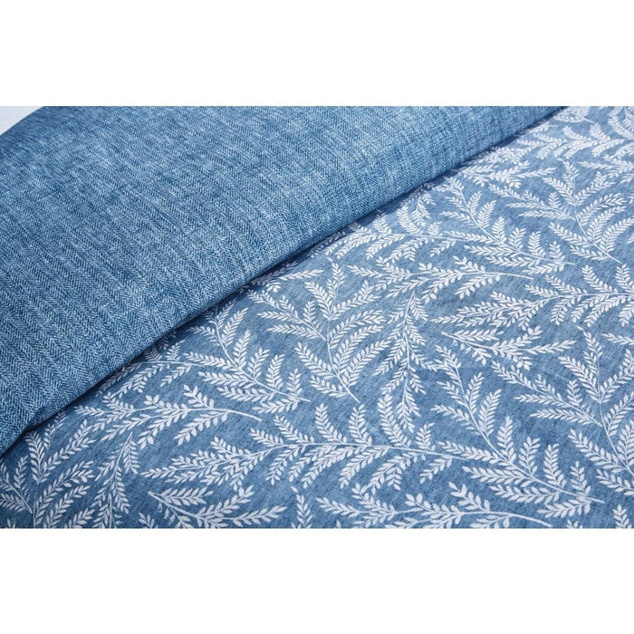 Mitre Essentials Fiorella Duvet Cover Indigo Single Mitre Essentials