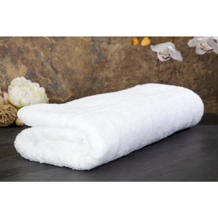 EcoKnit Bath Sheet White, 600gsm Non Branded