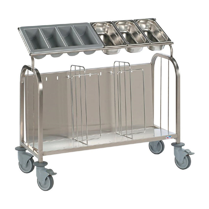 Plate capacity: 200, with cutlery