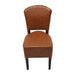 Hanoi Dining Chair In Dark Walnut with Bison Vinyl Tan (2 Pack) Everyday