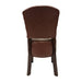 Hanoi Dining Chair In Dark Walnut with Bison Vinyl Espresso (2 Pack) Everyday