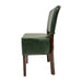 Hanoi Dining Chair In Dark Walnut with Bison Vinyl Cedar (2 Pack) Everyday