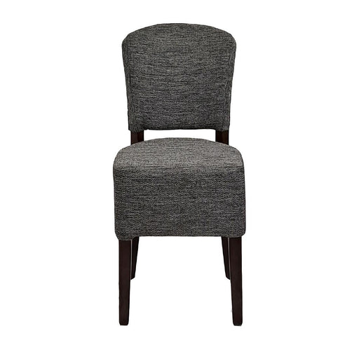 Hanoi Dining Chair In Dark Walnut with Shetland Smoke Seatpad (2 Pack) Everyday