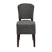 Hanoi Dining Chair In Dark Walnut with Shetland Smoke Seatpad (2 Pack) Everyday