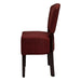 Hanoi Dining Chair In Dark Walnut with Shetland Scarlet Seatpad (2 Pack) Everyday