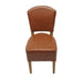 Hanoi Dining Chair In Weathered Oak with Bison Vinyl Tan (2 Pack) Everyday