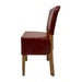 Hanoi Dining Chair In Weathered Oak with Bison Vinyl Bordeaux (2 Pack) Everyday