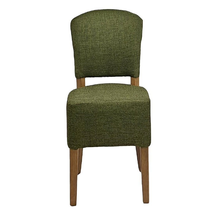 Hanoi Dining Chair In Weathered Oak with Shetland Forest Seatpad (2 Pack) Everyday