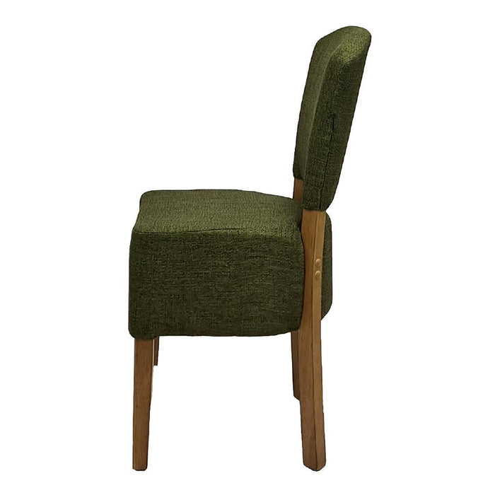 Hanoi Dining Chair In Weathered Oak with Shetland Forest Seatpad (2 Pack) Everyday