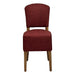 Hanoi Dining Chair In Weathered Oak with Shetland Scarlet Seatpad (2 Pack) Everyday