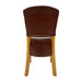 Hanoi Dining Chair In Soft Oak with Bison Vinyl Espresso (2 Pack) Everyday
