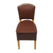 Hanoi Dining Chair In Soft Oak with Bison Vinyl Espresso (2 Pack) Everyday