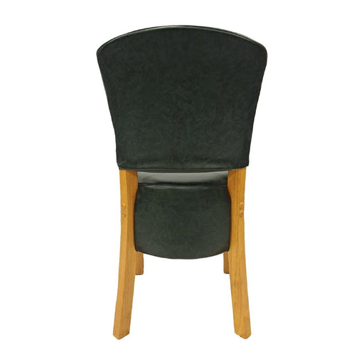 Hanoi Dining Chair In Soft Oak with Bison Vinyl Cedar (2 Pack) Everyday