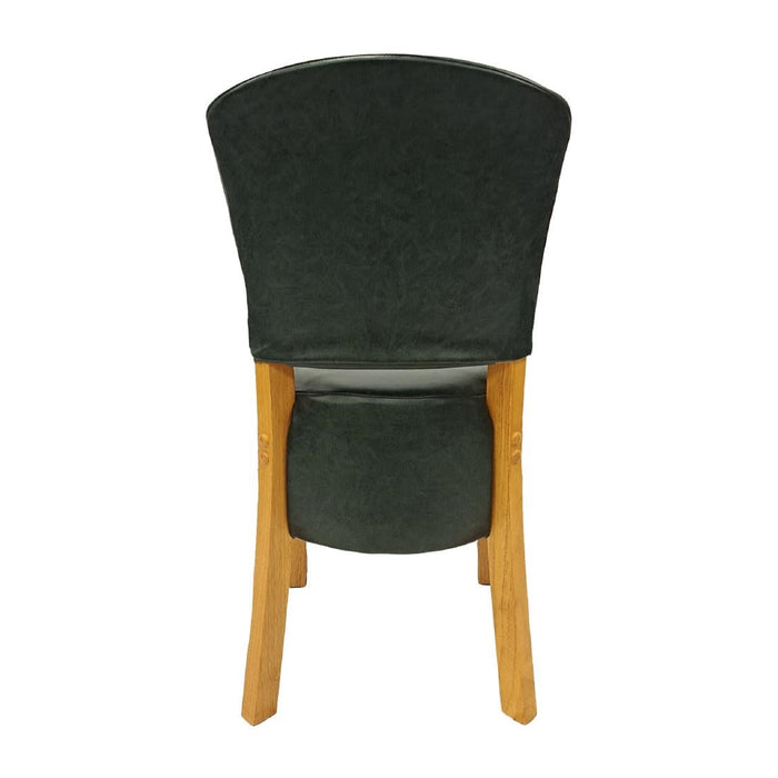 Hanoi Dining Chair In Soft Oak with Bison Vinyl Cedar (2 Pack) Everyday