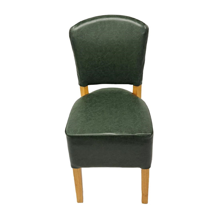 Hanoi Dining Chair In Soft Oak with Bison Vinyl Cedar (2 Pack) Everyday