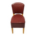 Hanoi Dining Chair In Soft Oak with Bison Vinyl Bordeaux (2 Pack) Everyday