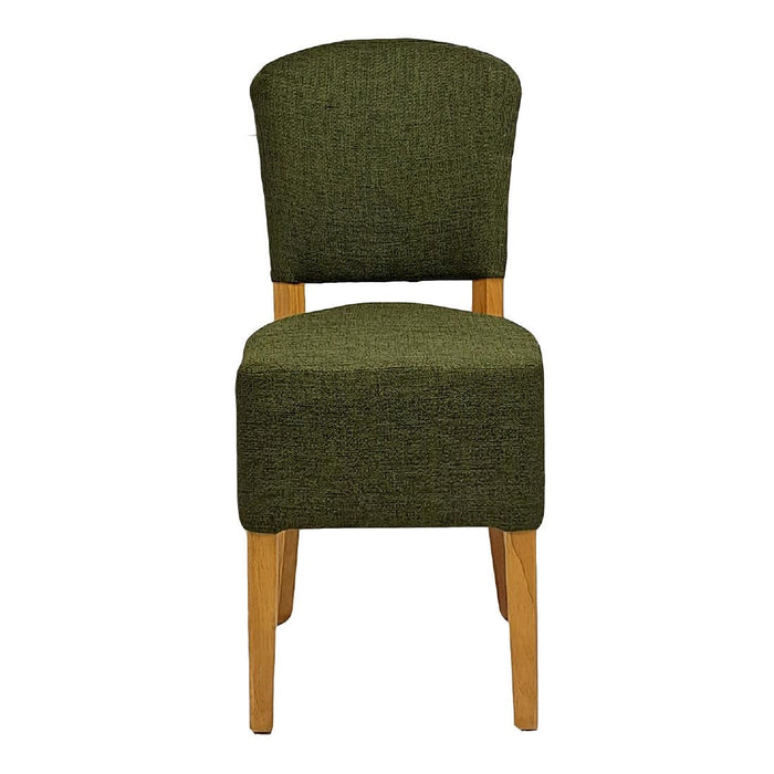 Hanoi Dining Chair In Soft Oak with Shetland Forest Seatpad (2 Pack) Everyday