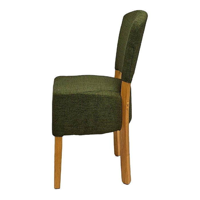 Hanoi Dining Chair In Soft Oak with Shetland Forest Seatpad (2 Pack) Everyday